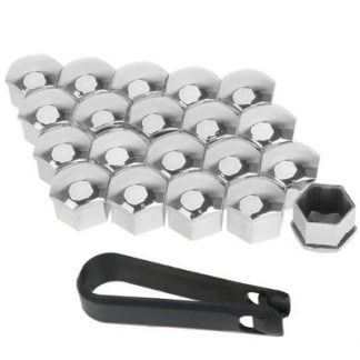 Tesla - Silver nut guards 21 mm