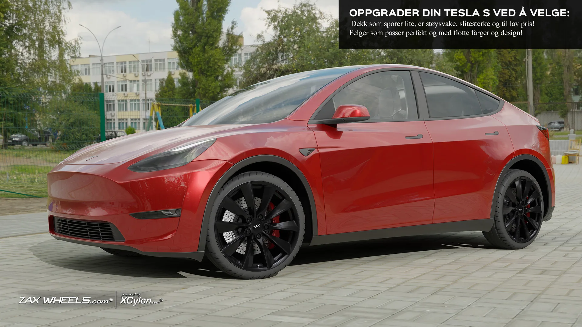 ZAX TURBIN X SATIN BLACK-fælge hos Tesla