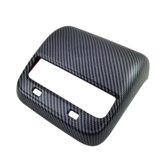 Luchtroosterbeschermer achterbank - mat koolstofvezel - Tesla Model 3 / Y