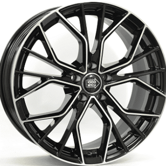 MILLE MIGLIA 1020 Gloss Black / Polished 19x8,5 ET40 - Model 3 / Y
