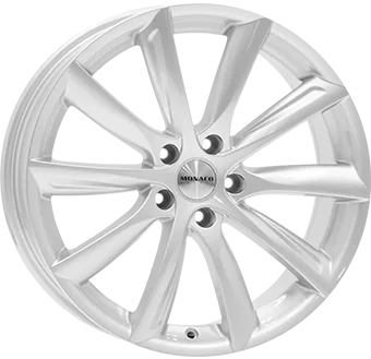 MONACO HJUL GP6 Sølv 20x9,0 ET40 - Model 3 / Y