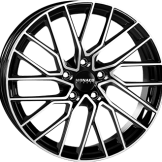 MONACO WHEELS GP11 Gloss Black / Polished 18x8,0 ET40 - Tesla Model 3