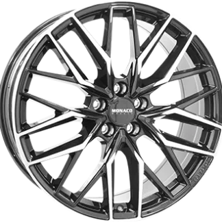 MONACO WIELEN GPX Glanzend Zwart / Gepolijst 21x9,5 ET40 - Model S (2021 ->)
