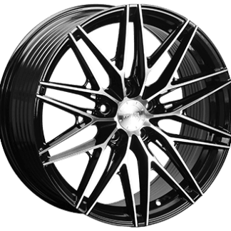 MONACO WHEELS FF4 Gloss Black / Polished 18x8,0 ET40 - Tesla Model 3