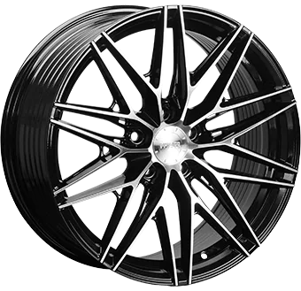 MONACO WHEELS FF4 Gloss Black / Poliert 18x8,0 ET40 - Tesla Model 3
