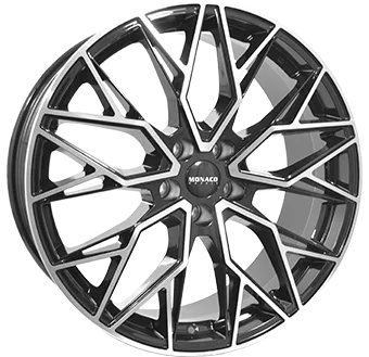 MONACO WHEELS GP15 Gloss Black / Polished 19x8,0 ET45 - Model Y
