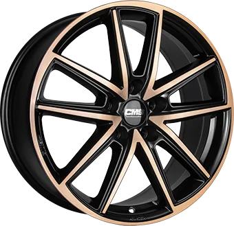 CMS C30 Schwarz / Kupfer 18x8,0 ET40 - Tesla Model 3