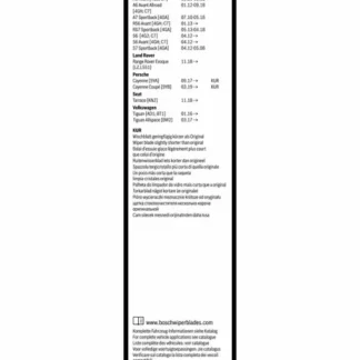 Tuulilasinpyyhkijät Bosch AeroTwin A638S - Tesla Model X