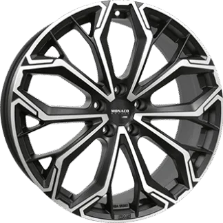 MONACO WIELEN GPC17 matzwart / gepolijst 19x8,0 ET45 - Model Y
