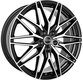 AVUS VELGEN AC-MB6 Gloss Black / Polished 19x8,5 ET35 - Model S (-> 2021 ->), Model X (-> 2021)