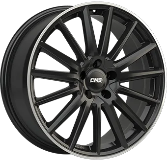 CMS C23 Gloss Black / Polished lip 20x8,0 ET38 - Model 3 / Y