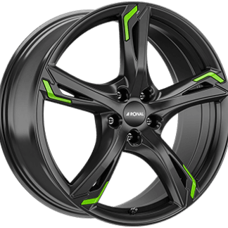 RONAL R62 GREEN Gloss Black 19x8,0 ET40 - Model 3 / Y