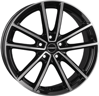 BORBET W Gloss Black / Polished 20x8,0 ET36 - Model 3 / Y