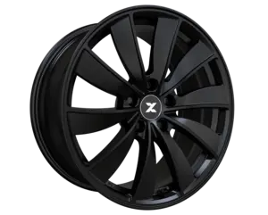 Mattamusta Zaga Wheels Runar 8,5 × 19 ET35 -kevytmetallivanne Tesla Model 3:lle